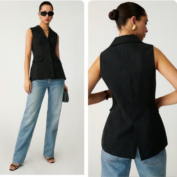 Reformation Black Billie Vest - Picture 7 of 7